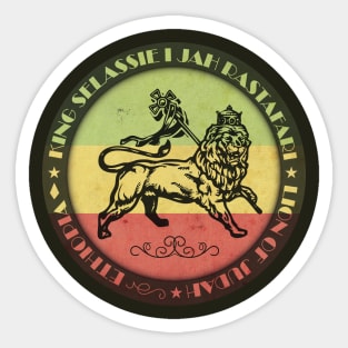 Rasta Lion of Judah Sticker